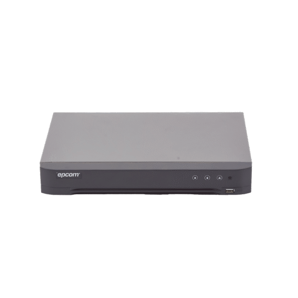 (COMPATIBLE HIK-CONNECT) DVR 4 Megapixel / 8 Canales TURBOHD + 4 Canales IP / 1 Bahía de Disco Duro / Audio por Coaxitron / Evita Falsas Alarmas / Salida de Video en Full HD