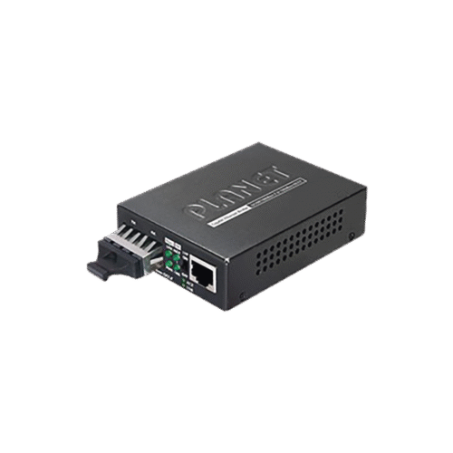 Convertidor de medios 1000 Mbps UTP/fibra óptica Mono-Modo hasta 20 Km, conector SC