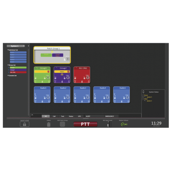 KAS20K-AD-2-l Software base para gestión de radios KENWOOD. Req. licencias de despacho, GPS, Grabación de Llamadas, 100% IP, Emergencias, Mensajería
