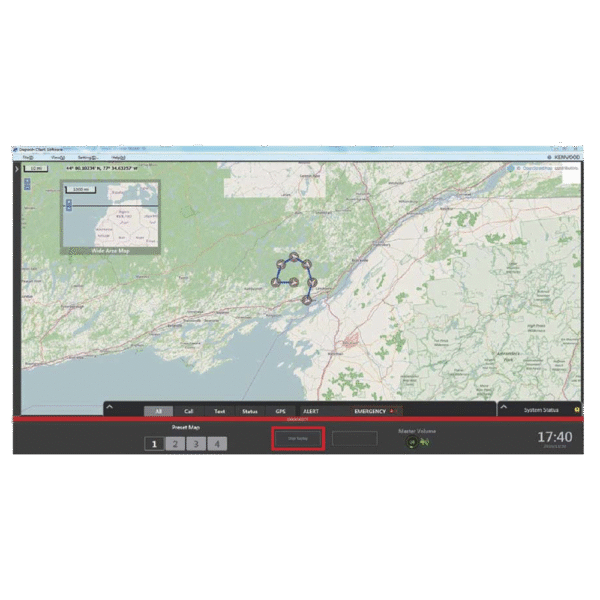 KAS20K-LAT-IZQ-l Software base para gestión de radios KENWOOD. Req. licencias de despacho, GPS, Grabación de Llamadas, 100% IP, Emergencias, Mensajería