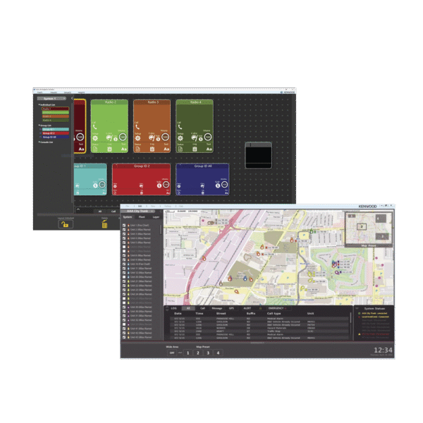 KAS20K-l Software base para gestión de radios KENWOOD. Req. licencias de despacho, GPS, Grabación de Llamadas, 100% IP, Emergencias, Mensajería