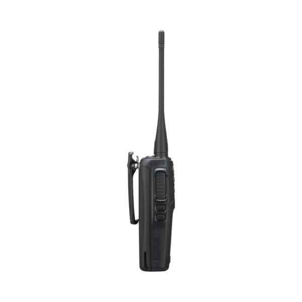 NX1200DM-LAT-IZQ-l 136-174 MHz, Digital DMR-Analógico, 5 Watts, 64 Canales, Roaming, Encriptación, GPS, Inc. antena, batería alta capacidad, cargador y clip