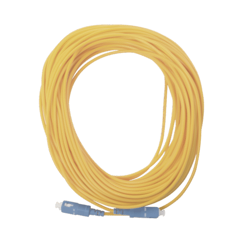 Jumper de Fibra Óptica Simplex, Monomodo, con Conectores SC/UPC-SC/UPC, de 20 Metros