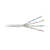 PROCAT5EW-AD-1-l Bobina de cable de 305 m, ( 1000 ft ), Cat5e, alto rendimiento, color blanco, UL, para aplicaciones en CCTV, redes de datos. Uso en interior