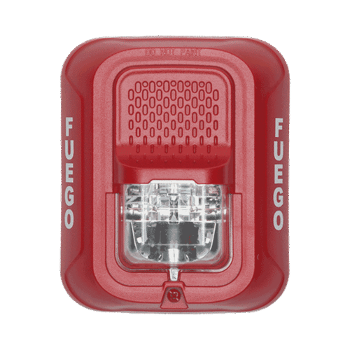 Lámpara Estroboscópica para Montaje en Pared, Color Rojo, Nivel de Candelas Seleccionable, Nuevo Diseño Moderno y Elegante y Menor Consumo de Corriente