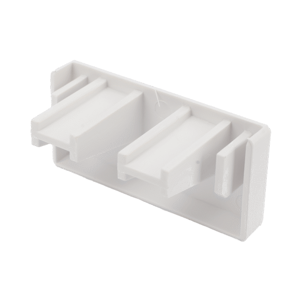 Tapa final color blanco de PVC auto extinguible, para canaleta TMK1735, TMK1735SD (5390-02001)