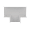 Sección en "T" color blanco de PVC auto extinguible, para canaletas TMK1735, TMK1735SD (5340-02001)