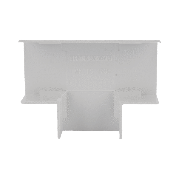 Sección en "T" color blanco de PVC auto extinguible, para canaletas TMK1735, TMK1735SD (5340-02001)