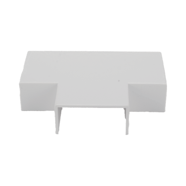 Sección en "T" color blanco de PVC auto extinguible, para canaletas TMK1735, TMK1735SD (5340-02001)