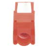 sec_5_1S400-18 Módulo Jack Keystone Cat5e (toolless), con terminación en ángulo 180 º Color Rojo, Compatible con Faceplate y Patchpanel Linkedpro