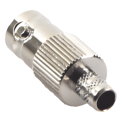 Conector BNC Hembra de Anillo para Cables RG-8/X, LMR-240, 9258, Níquel/ Oro/ Delrin.