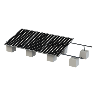 Montaje para Panel Solar, Riel "8" de 5400mm para Módulos con Espesor de 35mm, Velocidad de Viento Máx. 136km/h