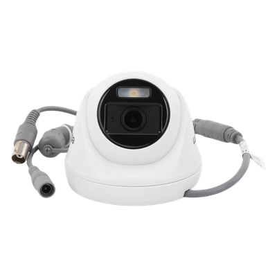 Turret TURBOHD 2 Megapíxel (1080p) / Imagen a color 24/7 / Lente 2.8 mm / Policarbonato / Luz Blanca 20 mts / Interior / TVI-AHD-CVI-CVBS / dWDR