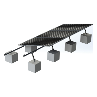 Montaje para Panel Solar, Riel "8" de 5400mm para Módulos con Espesor de 35mm, Velocidad de Viento Máx. 136km/h