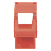 sec_5_3S400-11 Módulo Jack Keystone Cat5e (toolless), con terminación en ángulo 180 º Color Rojo, Compatible con Faceplate y Patchpanel Linkedpro