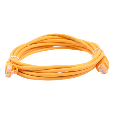 Cable de parcheo UTP Cat5e - 3.0m. - Amarillo