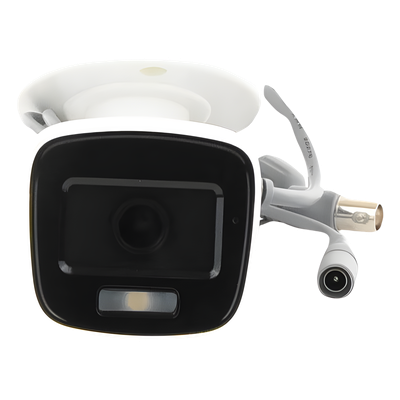 Bala TURBOHD 2 Megapíxel (1080p) / Microfono Integrado / Imagen a color 24/7 / Lente 2.8 mm / Policarbonato / Luz Blanca 20 mts / Exterior IP66 / TVI-AHD-CVI-CVBS / dWDR