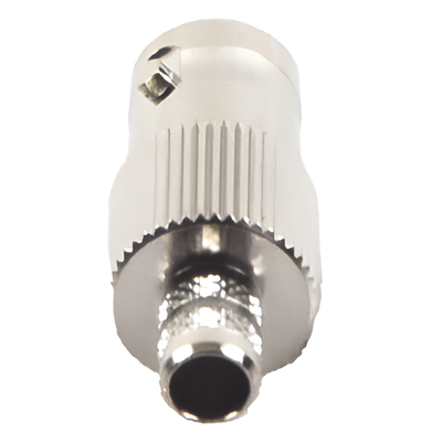 Conector BNC Hembra de Anillo para Cables RG-8/X, LMR-240, 9258, Níquel/ Oro/ Delrin.