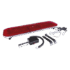 Barra de luces LED de 47" con 86 LED de alta potencia, color rojo, ideal para equipar ambulancias y unidades de bomberos
